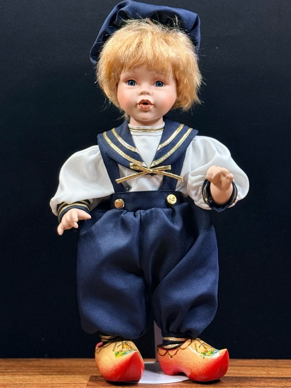 COLLECTIBLE MEMORIES “Michael” Doll with Clogs